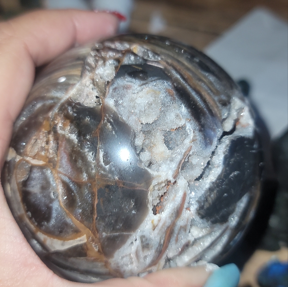 Sphalerite sphere softball size